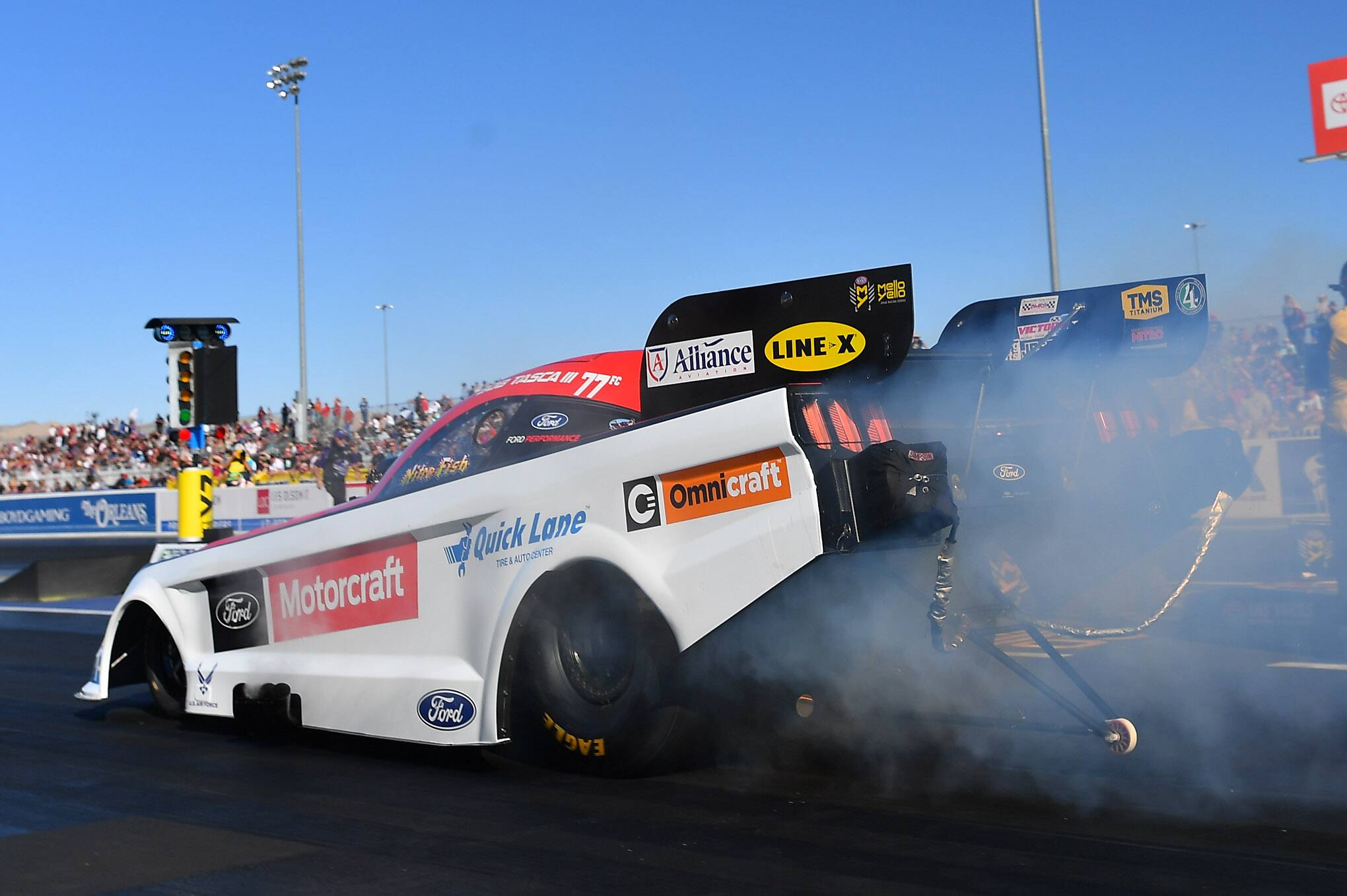 Tasca sits fifth in the championship with one race to go in Pomona, California in two weeks. Tasca sits fifth in the championship with one race to go in Pomona, California in two weeks.